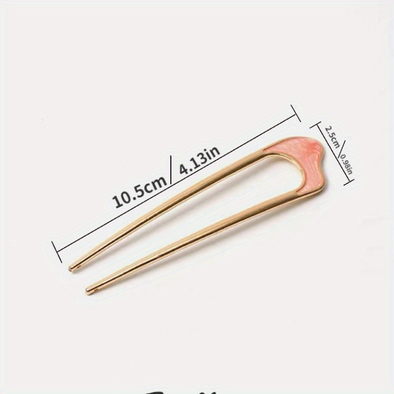 2 Französische Haargabeln U-förmig – Retro Haarspangen Aus Acetat, Ca. 10 Cm, Für Frauen & Mädchen, Elegantes Styling