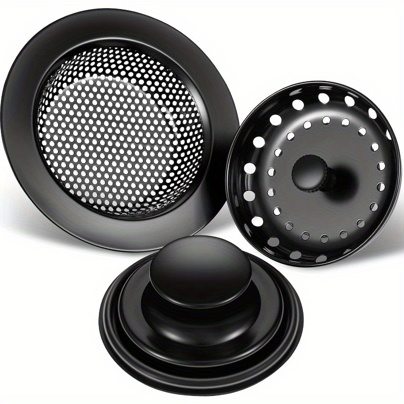 Kitchen Sink Plug Filter Garbage Treatment Plug, Stainless Steel Universal Anti-clogging Kitchen Sink Filter Screen Basket Filter, Wide Edge Suitable For Kitchen Sink Drain Pipe