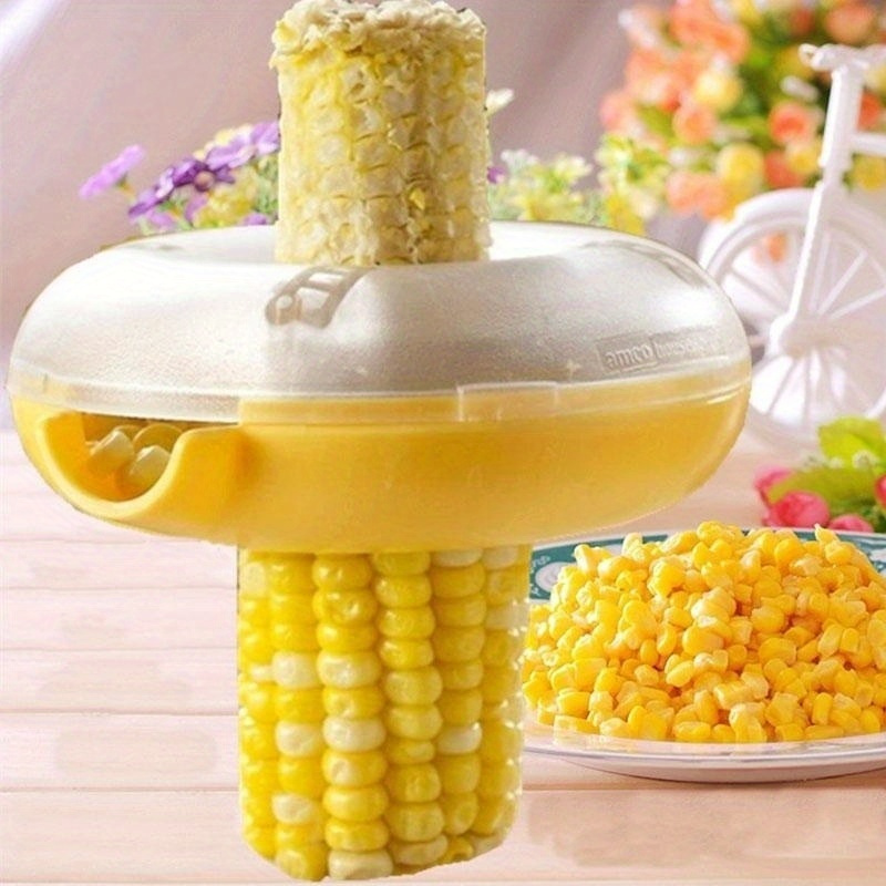 

Effortlessly Remove Corn Kernels With Portable Manual Thresher - 1 Step Kitchenware Corn Stripper Peeler Tool