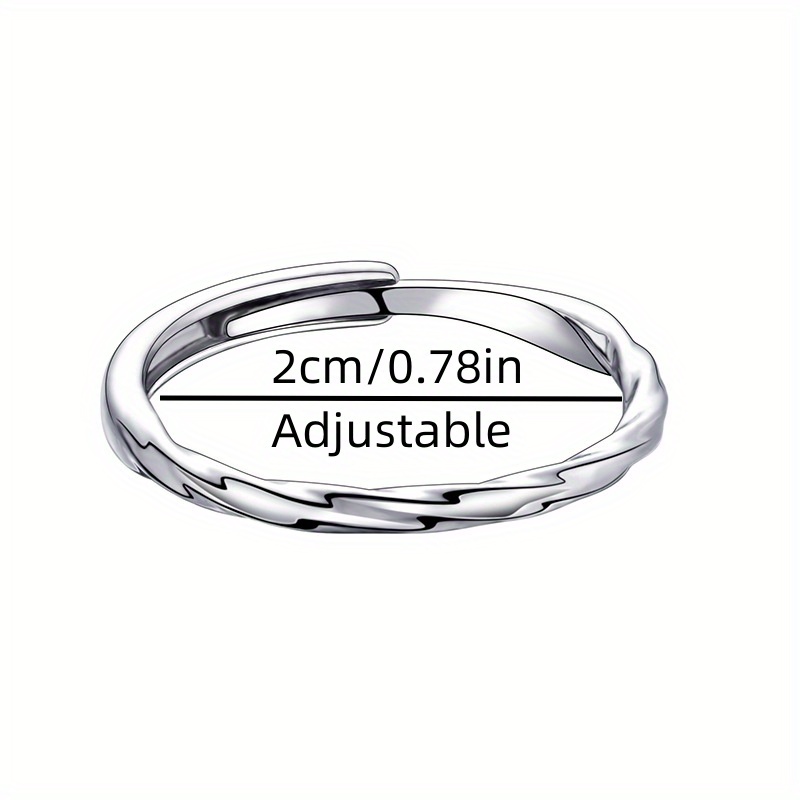Plain Open Ring, Simple Unisex Couple's Ring, Daily Wear Accessory for Men and Women