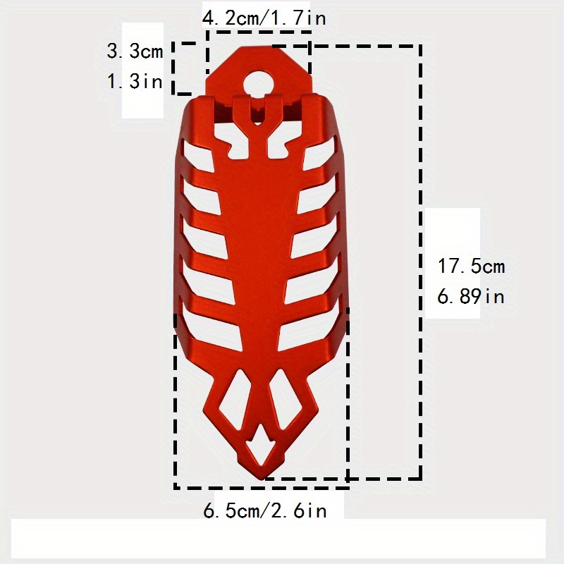 TEMU Motorcycle Protection Cover For Moped Universal Front & Rear Fork Aluminum Cover For Motorcycle - Your Ride!