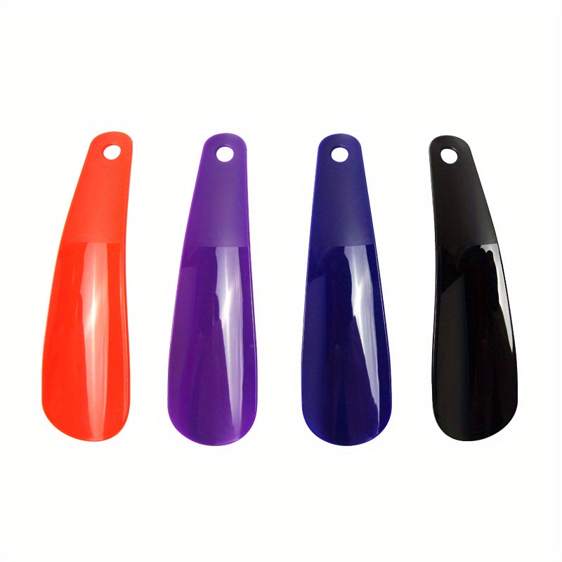 

4pcs Plastic Shoe Puller, Solid Color Shoe Puller, Household Shoe Horn For Daily Use