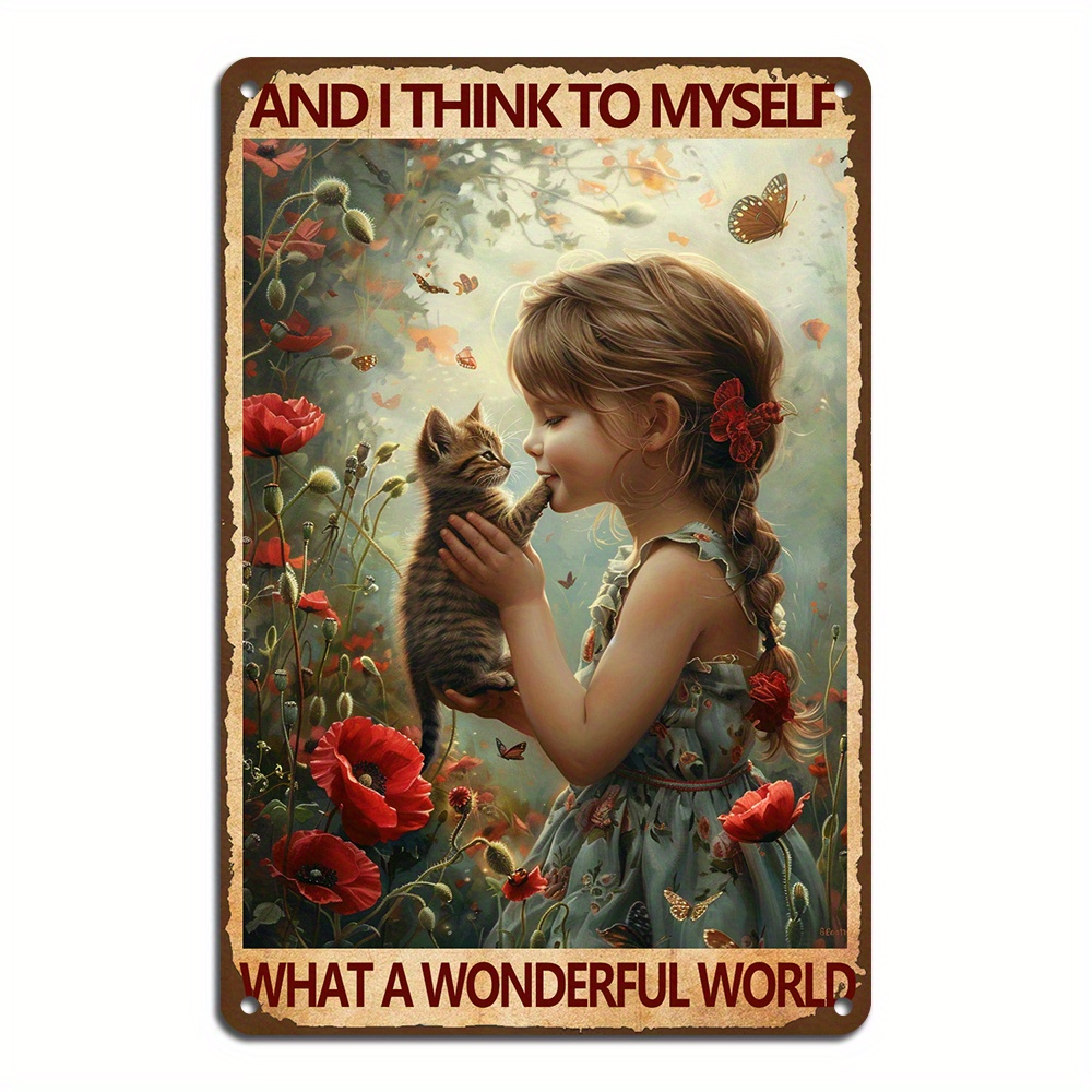 

- Metal Tin 8x12" - For , Restaurant, , & Decor | No Needed, Iron