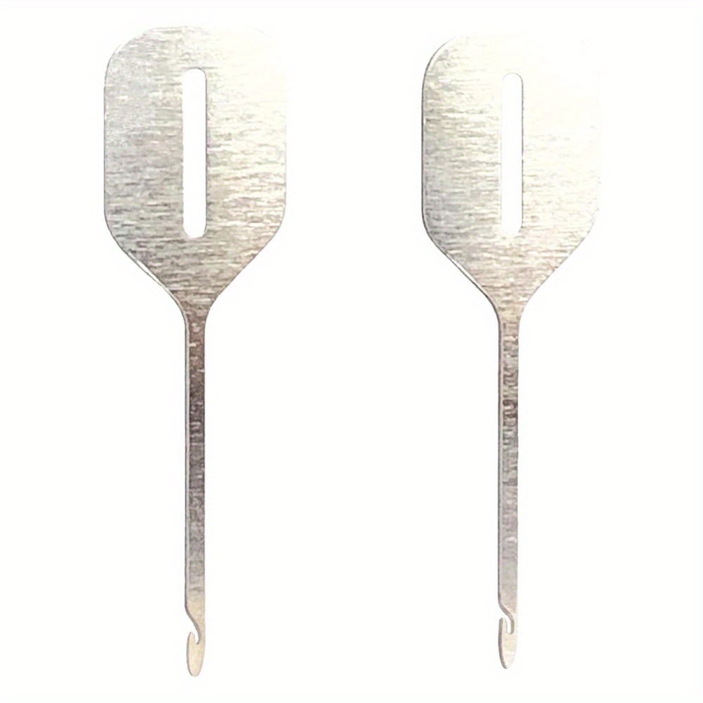 

2pcs Crochets de Couture Serger Hookey à Plumes Bleues - Rapide et Facile des de Fil, de Verrouillage Sécurisés pour une Couture Soignée, de Fil Lâches, Outil de Crochet de Couture