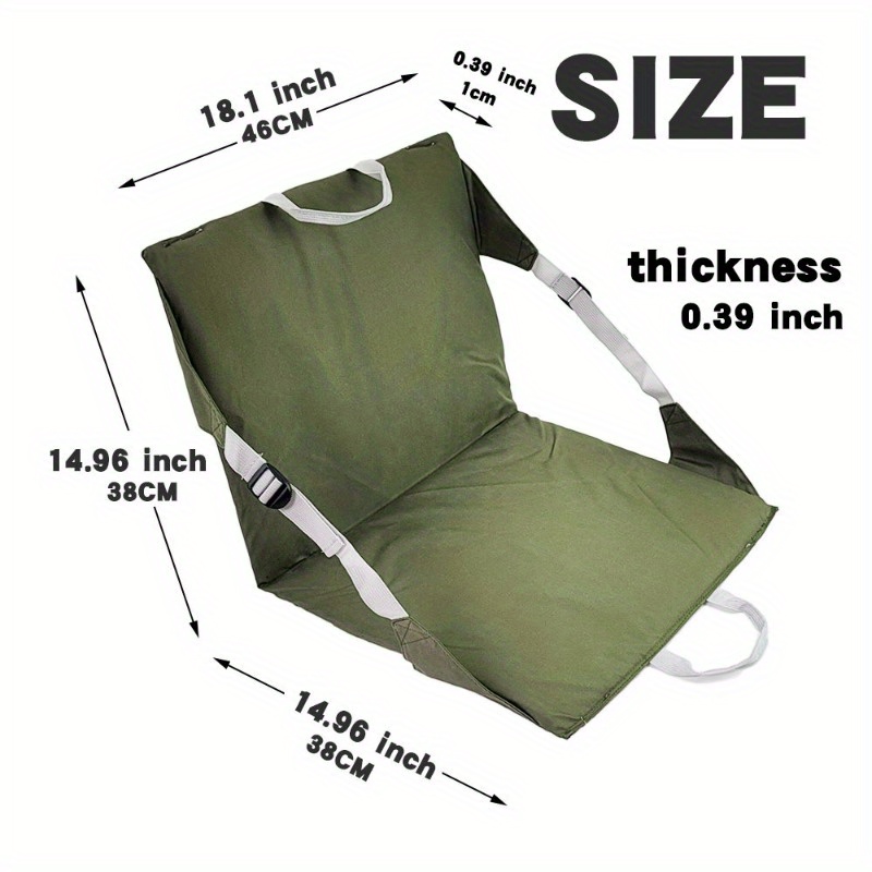 

Outdoor Folding Cushion For Picnic, Beach, Portable Folding Chair With Backrest, Recliner Cushion, Legless Chair, Folding Cushion For Beach