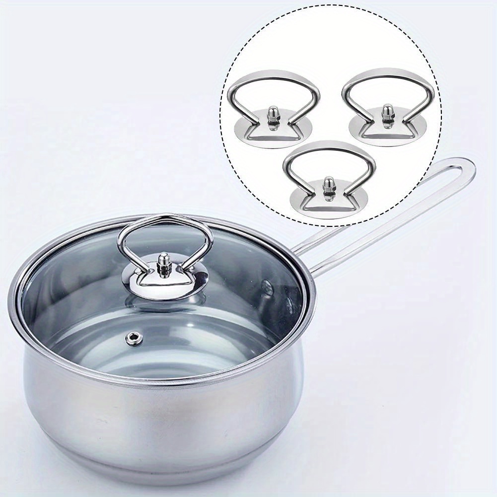 4pcs   stainless steel pot lid handle grip accessories anti scalding replacement handles for cookware kitchen utensil parts details 0