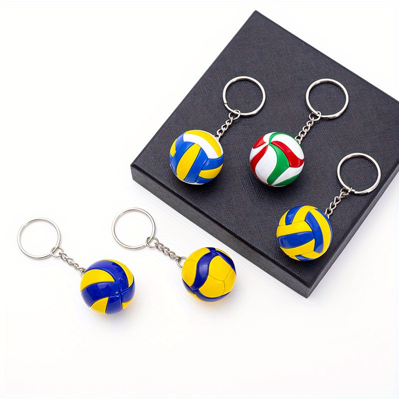 

1pc Volleyball Shape Keyring, Sports Creative Keychain, Small Gift