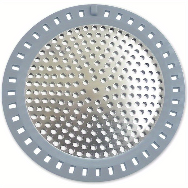 

Stainless Steel Shower Drain Hair - Round Bathtub And Sink Strainer, Plastic Frame, Water Flow, Filtering, Sink | Drain Cover| Filtration, Bathtub Drain Hair