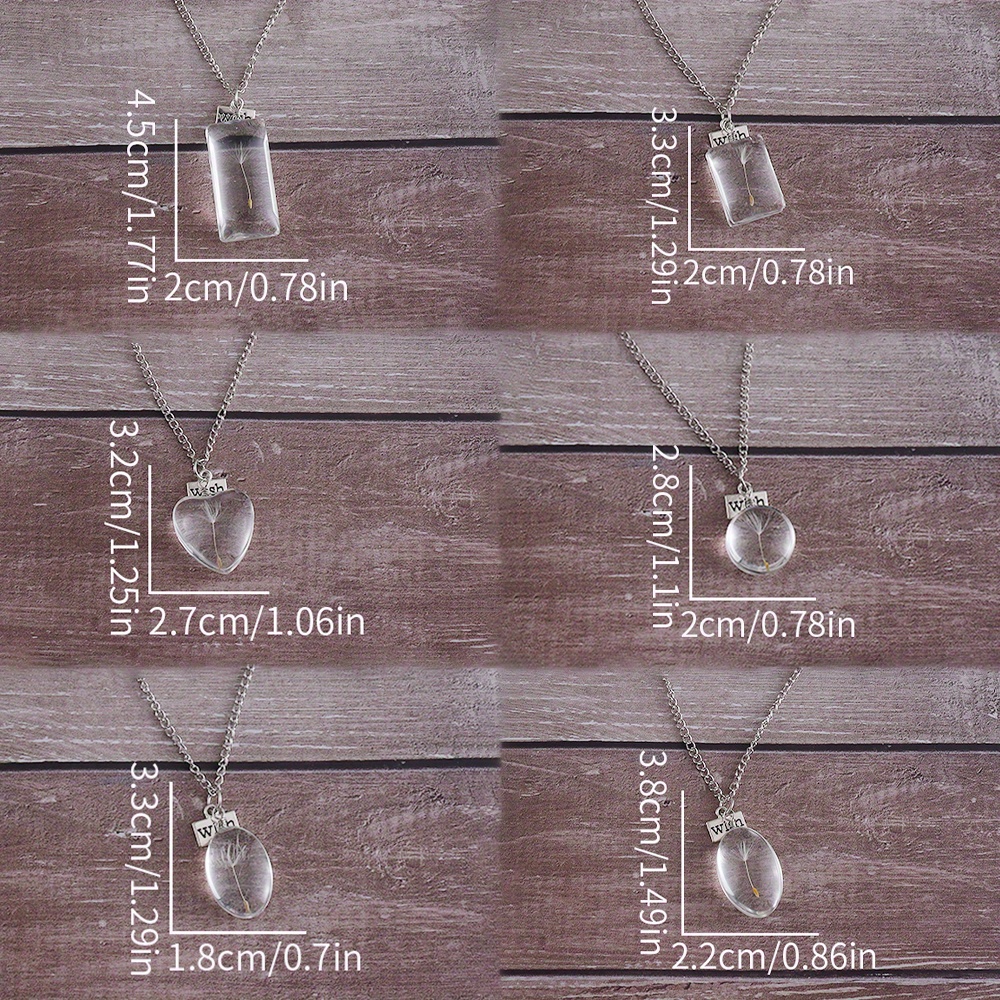 Women's Vintage Dandelion Wish Necklace — Terrarium Pendant