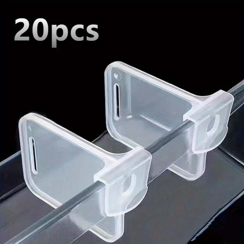 

20pcs Adjustable Refrigerator Clips - Multifunctional Storage Sorting Divider For Fridge Organization