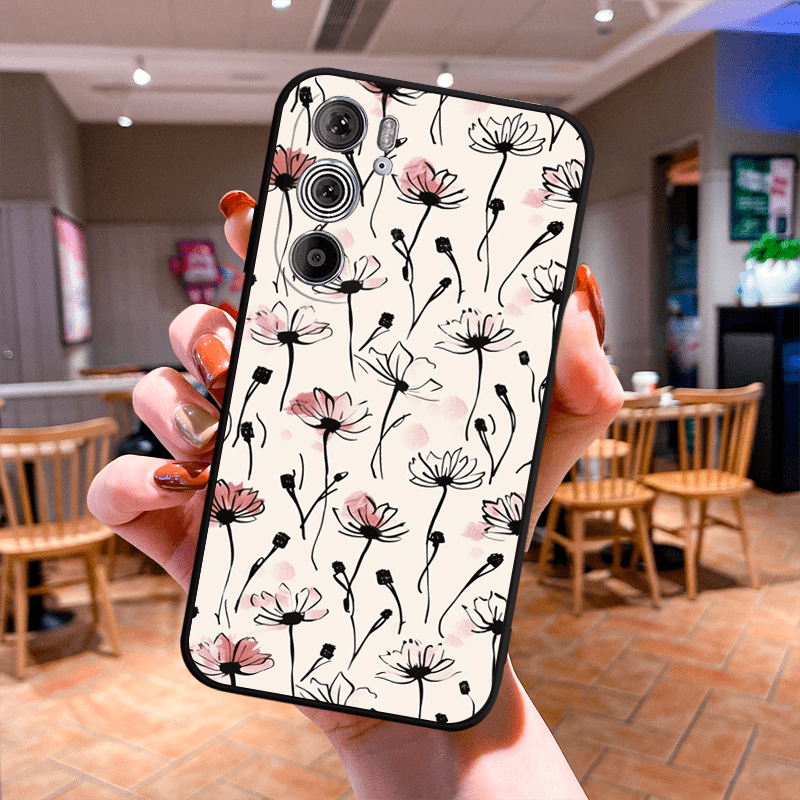 

Moto Edge Series Fashion Print Tpu Case - Anti-fall Protective Soft Silicone Shockproof Cover With Floral Design For G200, G100, E-series, G-series And Models