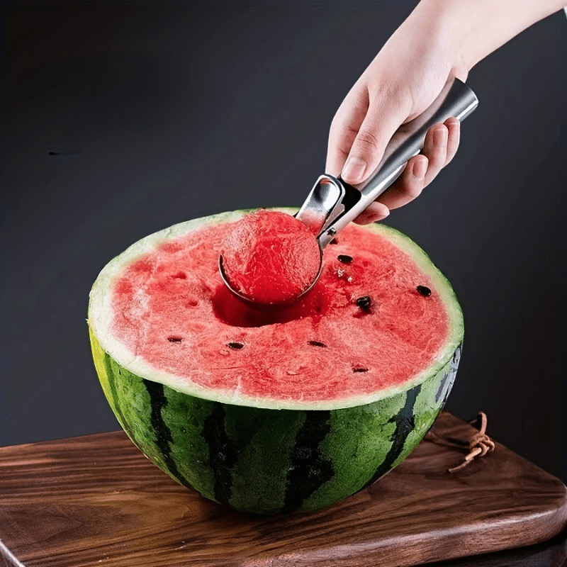 Heavy-Duty Stainless Steel Ice Cream Scoop with Trigger - Perfect for Sundaes & Gelatos, Dishwasher Safe, Comfort Grip