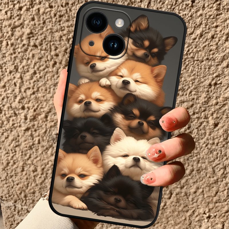 

Cute Pomeranian Dog Design Tpu Phone Case Bundle - Shockproof For 11/12/13/14/15 Series And Se 2020/2022, Anti-slip & Anti-fingerprint Cover - Durable Protection From Drops Up To 6.6 Feet