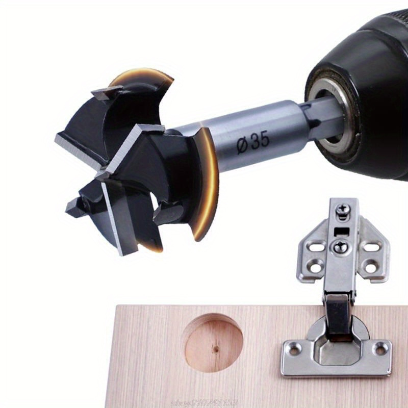 

Complete Woodworking Tool Kit: 35mm Hinge Cutter, Drill Bits, & Milling Opener - Durable Steel For Diy & Professional Use