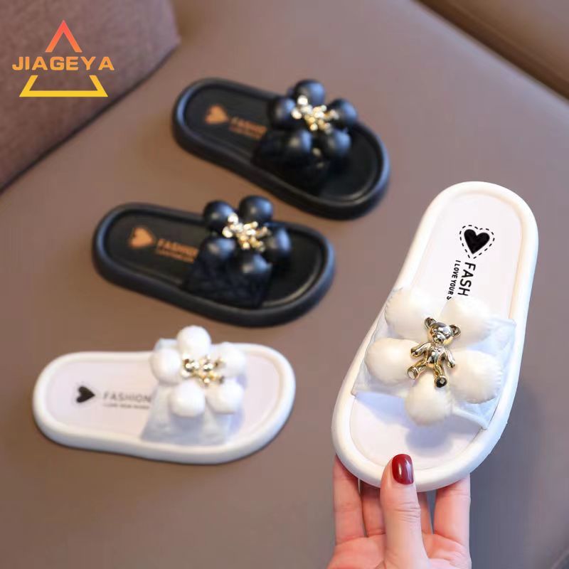 

Jageya Children's Slippers For Girls In Summer, Stylish And Cute For Outdoor Wear, For Home And Indoor Parent-child Girls, Cool Slippers