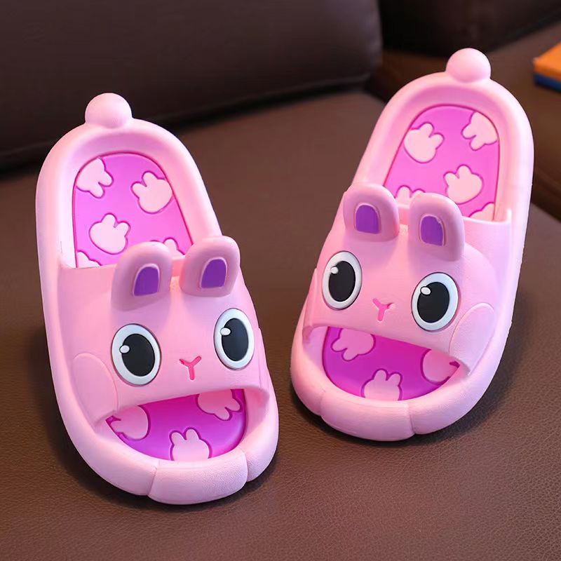 

Kids Jiageya Bunny Slippers For Girls And Boys, Summer Cute Cartoon Rabbit Home Sandals, Soft Sole Slide-on Cool Slippers, Non-slip Toddler Beach/indoor Footwear