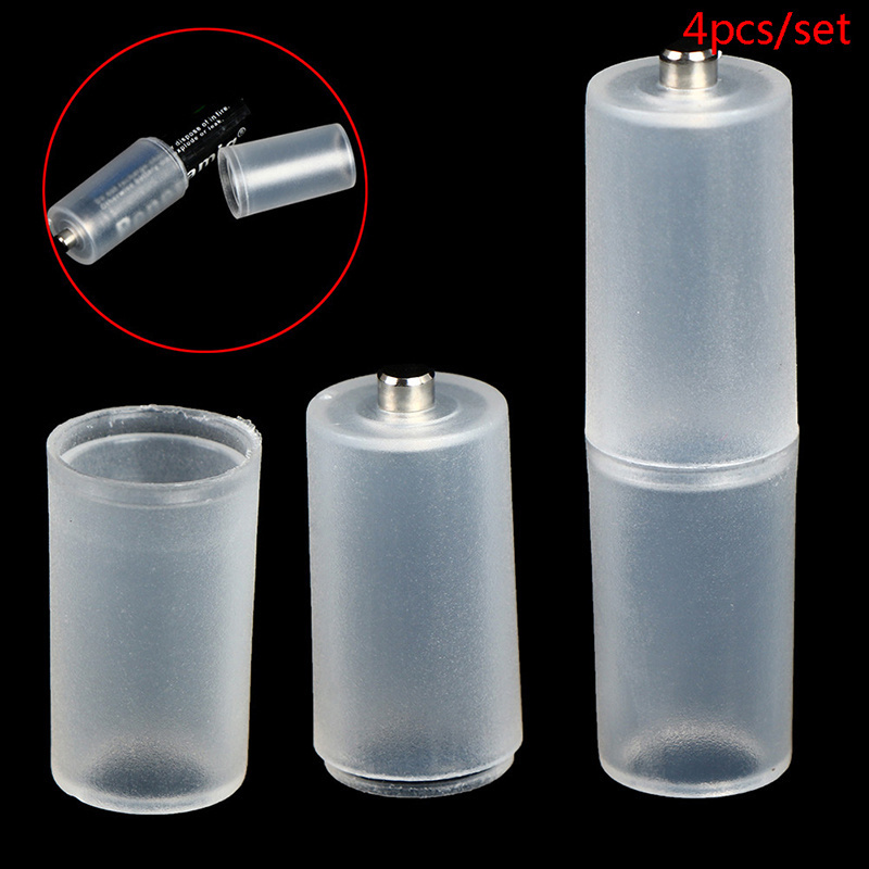 4-Pack AAA to AA Battery Converter Adapters - Clear Plastic Sleeve with Snap-On Design, Compact & Lightweight, Portable Case Included for Electronics, Travel, Home & Office Use, Electronic Accessories | Snug Fit Adapter | Durable Construction 3 4-Pack AAA to AA Battery Converter Adapters - Clear Plastic Sleeve with Snap-On Design, Compact & Lightweight, Portable Case Included for Electronics, Travel, Home & Office Use, Electronic Accessories | Snug Fit Adapter | Durable Construction - Image 3