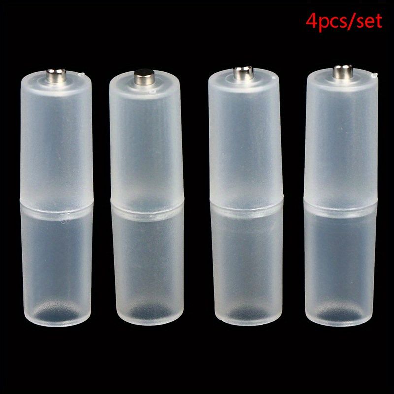 4-Pack AAA to AA Battery Converter Adapters - Clear Plastic Sleeve with Snap-On Design, Compact & Lightweight, Portable Case Included for Electronics, Travel, Home & Office Use, Electronic Accessories | Snug Fit Adapter | Durable Construction 10 4-Pack AAA to AA Battery Converter Adapters - Clear Plastic Sleeve with Snap-On Design, Compact & Lightweight, Portable Case Included for Electronics, Travel, Home & Office Use, Electronic Accessories | Snug Fit Adapter | Durable Construction