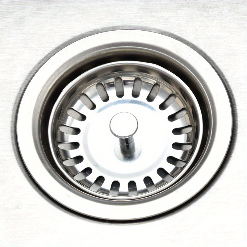 

Stainless Steel Kitchen Sink Waste Plug Filter: Prevent Clogs, Basin Drain Stopper, Essential Kitchen Accessory