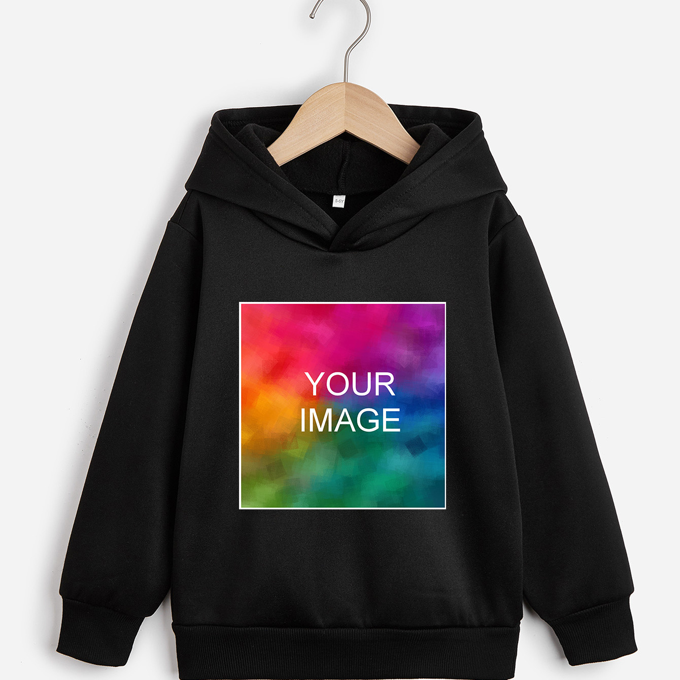 

Name Customized & Graphic Print Girl's Personalized And Cozy Hooded Sweatshirt, Casual Long Sleeve Pullover Sweatshirt Tops