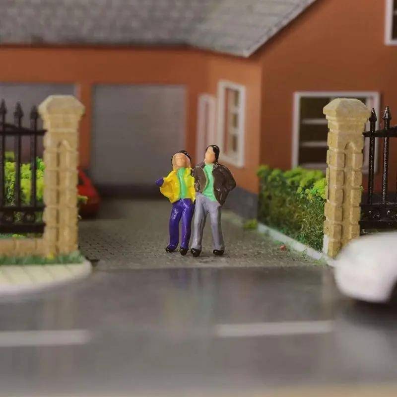 100pc 1:50 Scale Architectural Model Miniature People Figures – Unbranded Plastic
