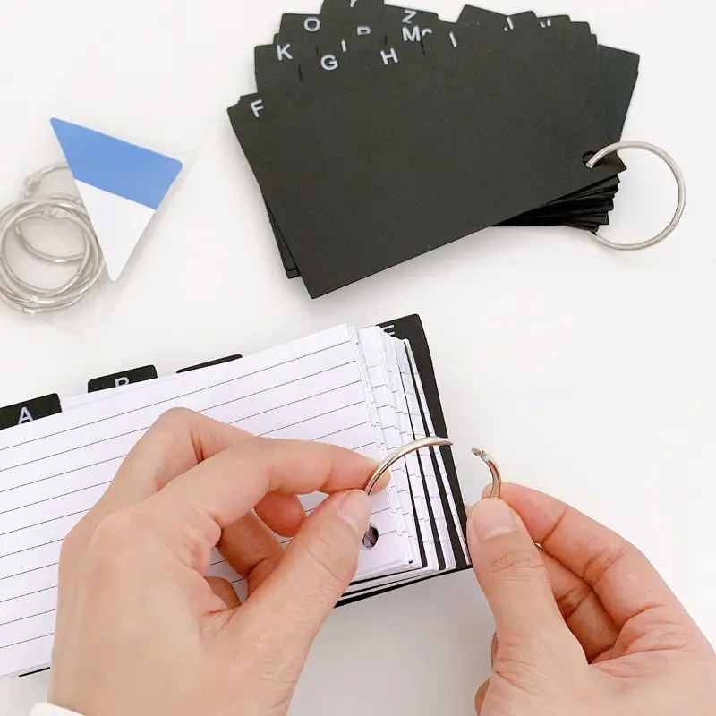 a set black dividers index cards featuring alphabet tabs - Temu a set black dividers index cards featuring alphabet tabs - Temu
