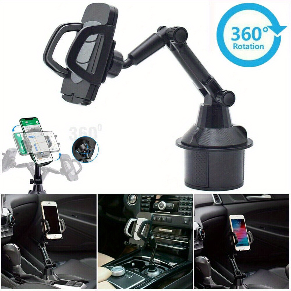 

Upgraded Version Universal Adjustable Car Mount Cup Cradle Holder For Cell Phone