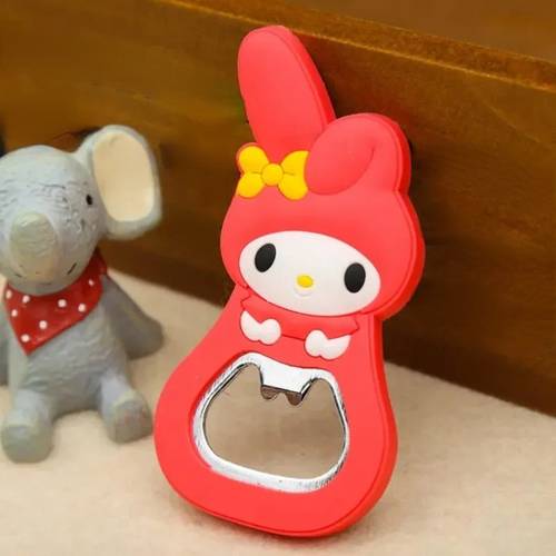 Hello Kitty Silicone Cartoon Bottle Opener, Multifunctional Opener, Cute Character Kitchen Gadget For Home Bar Use