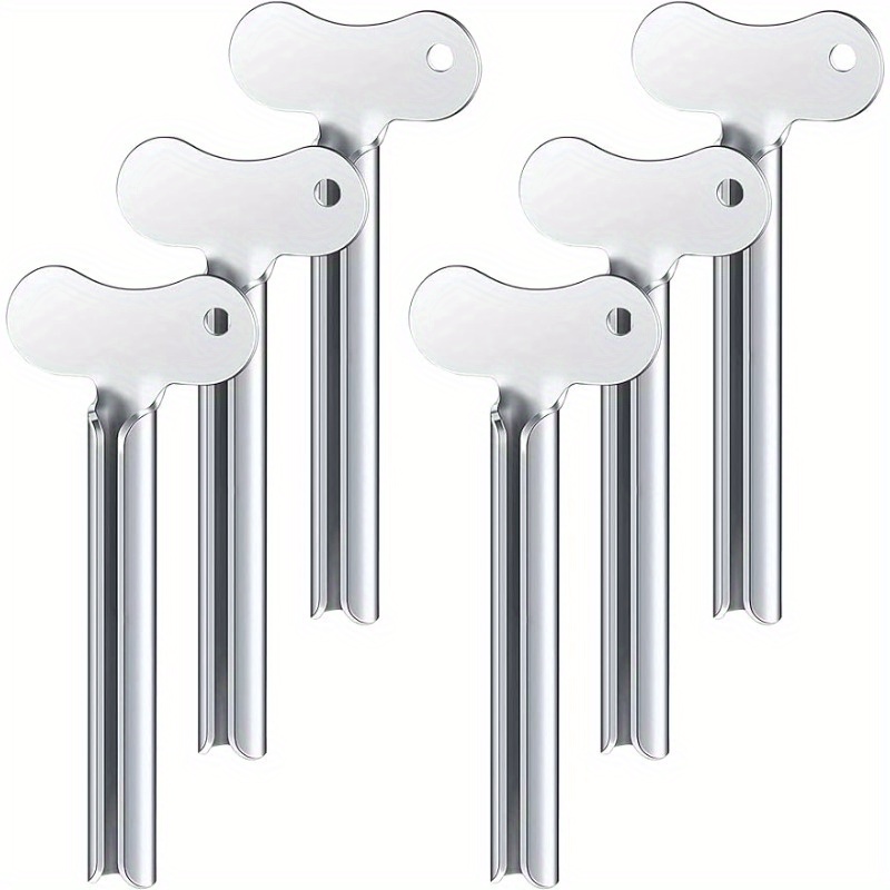TEMU A Toothpaste Squeezer, A Squeezer Key Made Of Stainless Steel For Toothpaste Rolling And Squeezing, Suitable For Paint, Cream, Cosmetics, And
