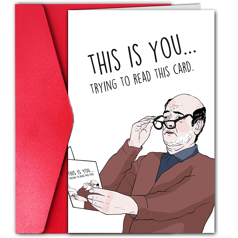 TEMU 1pc Funny Birthday Card, Suitable For Anyone, Best Friend For Men And Women, Husband Wife , 30 40 50 60 , Humorous Birthday Gift