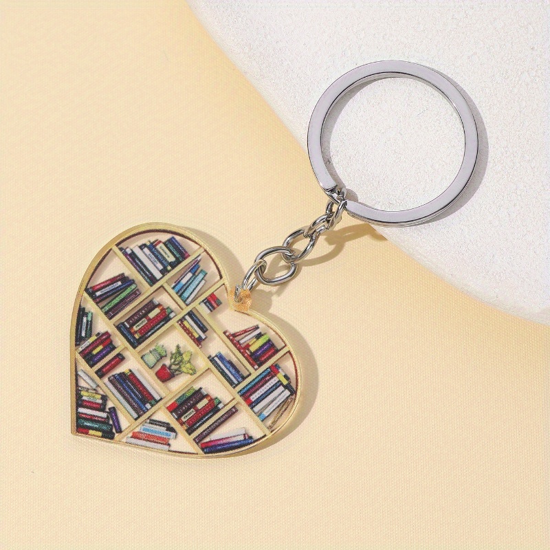 New Graduation Season Book Heart Keychain Pendant Cartoon Puppy Kitten Rabbit Keychain Bag Pendant