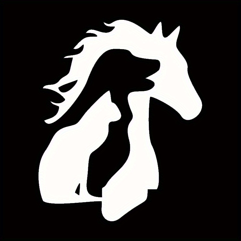 Horse Silhouette Car Stickers For Laptop Water Bottle Phone Car Truck Van Suv Motorcycle Vehicle Paint Window Wall Cup Bumpers Crafts Decals