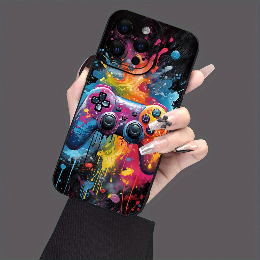 

Colorful Game Console Design Tpu Phone Case With Full-body Shockproof Protection For 15 14 13 12 11 Xs Xr X 7 8 Mini Plus Pro Max Se