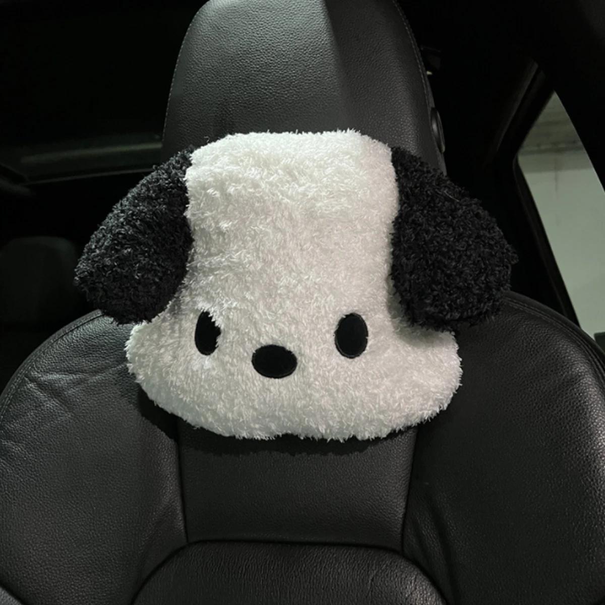 

Cartoon Car Headrest Neck Pillow Cute Plush Dog Comfortable Car Headrest 4 Seasons General Car Headrest