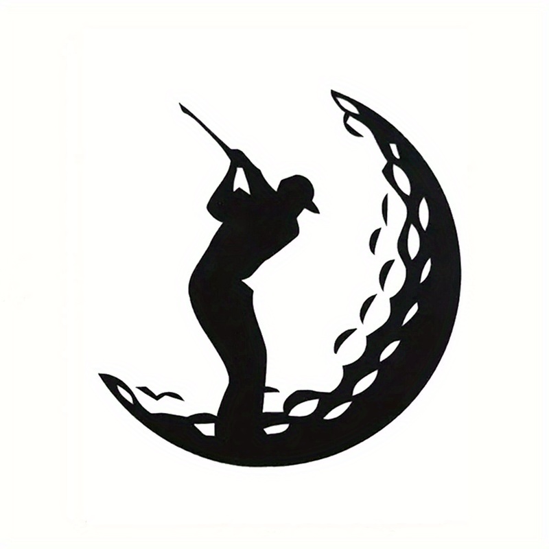 golf golfer silhouette vinyl decal sticker Temu Oman