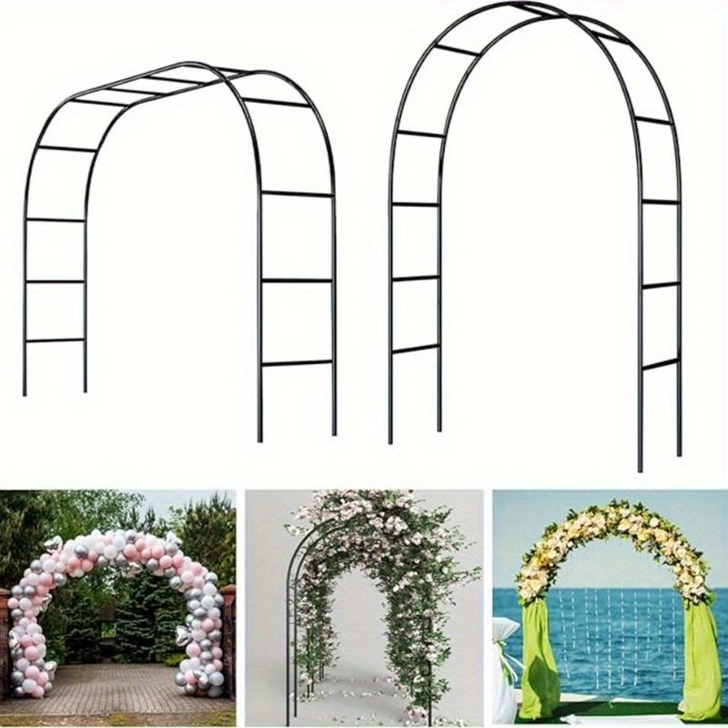 25 year     metal   with heavy duty   adjustable wide or high arch for climbing plants roses vegetables balloons outdoor garden decor ideal valentines day gift plant support structure versatile garden arch industrial look sturdy construction