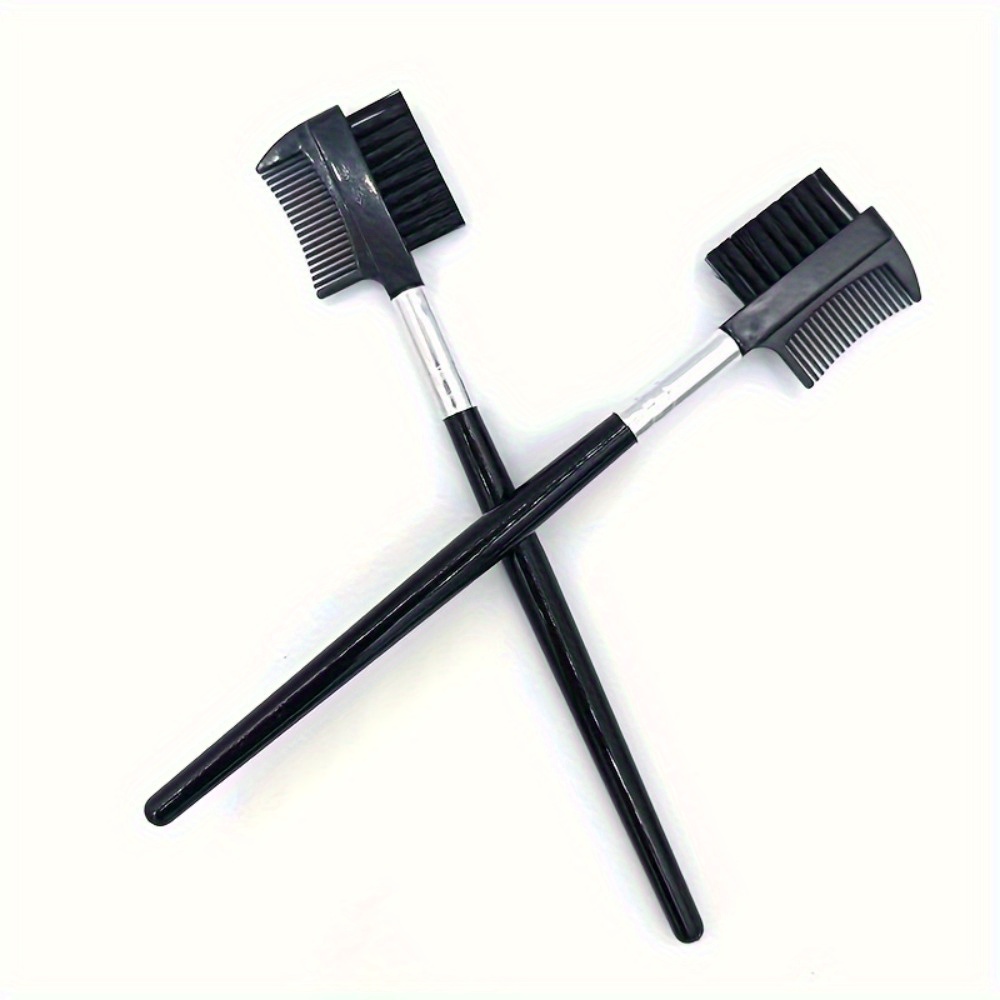 2pcs Pet Tear Stain Remover Comb Double-sided Dog Eye Care Grooming Brush Tool With Dual-head Eyebrow Shaping All Breed Sizes