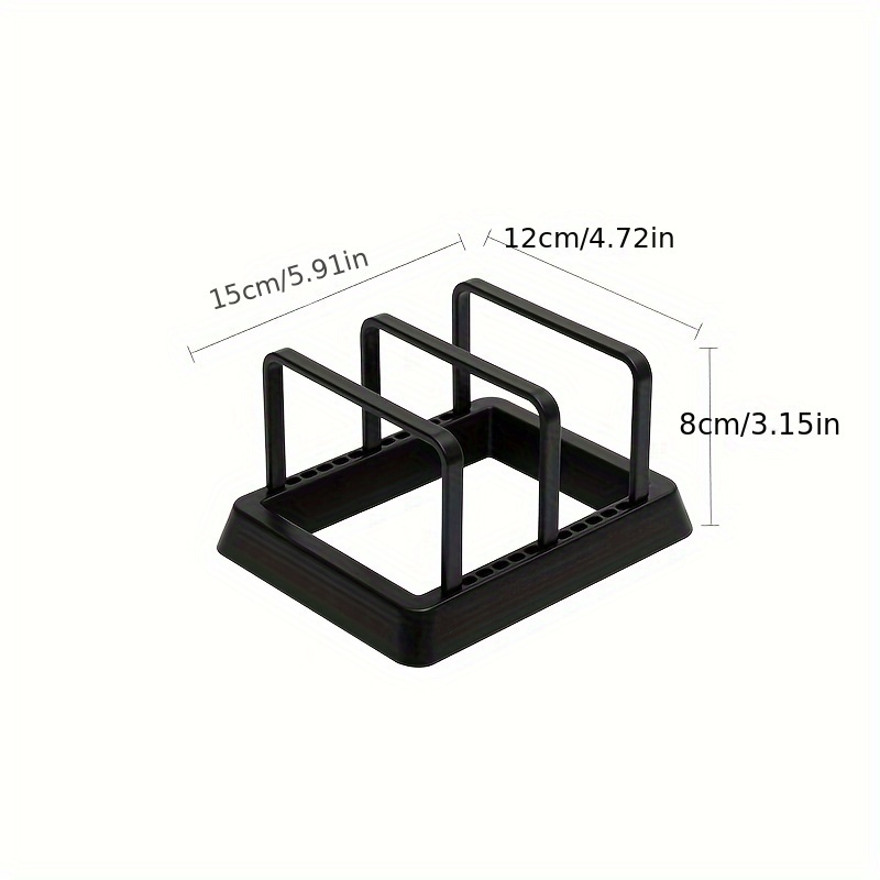 adjustable kitchen storage rack for chopping boards dishes pot lids countertop organizer holder multi functional shelf stand details 3