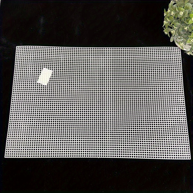 Plastic Mesh Cloth Bag Rug Thread Hook Craft Supplies Diy Handcraft Hook Accessory Hook Crafts Durable Grid About 33*50cm
