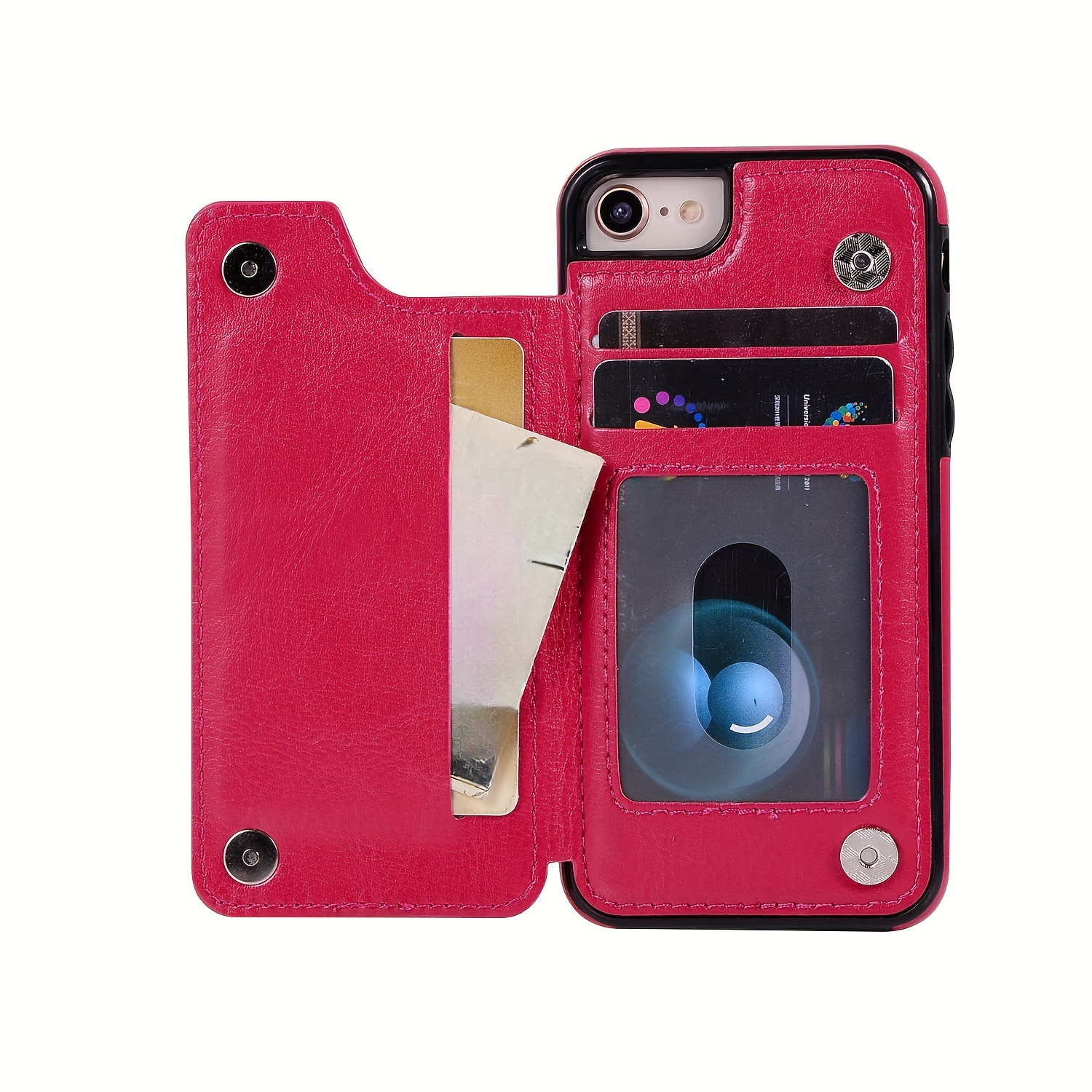 wallet case card holder se 2022 2020 leather Temu