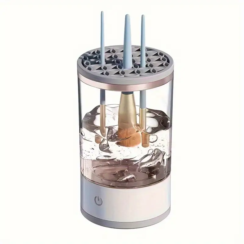 electric makeup brush cleaner automatic cosmetic brush details 3