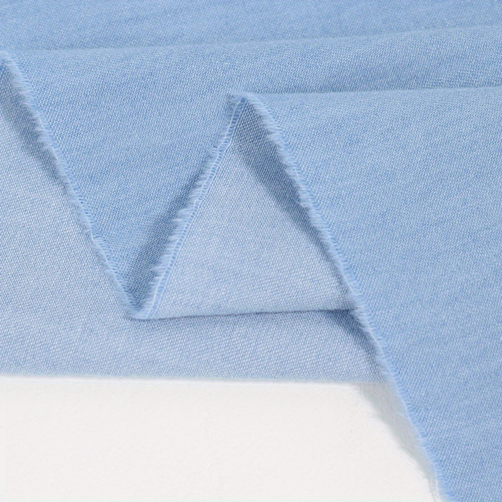 1pc 50*150cm Denim Fabric Washed Denim Shirt -proof Pants Dress Thin Handmade Fabric Apparel Square Weight 307gsm