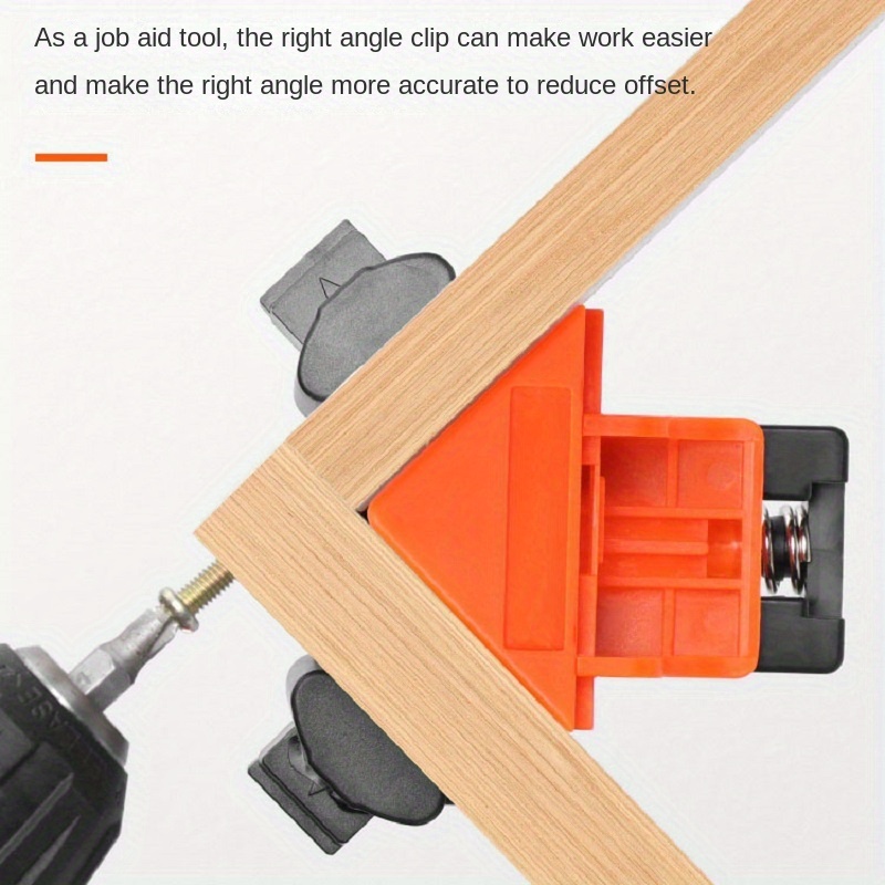 2pcs Woodworking Right Angle Clip Fixer for Picture Frames