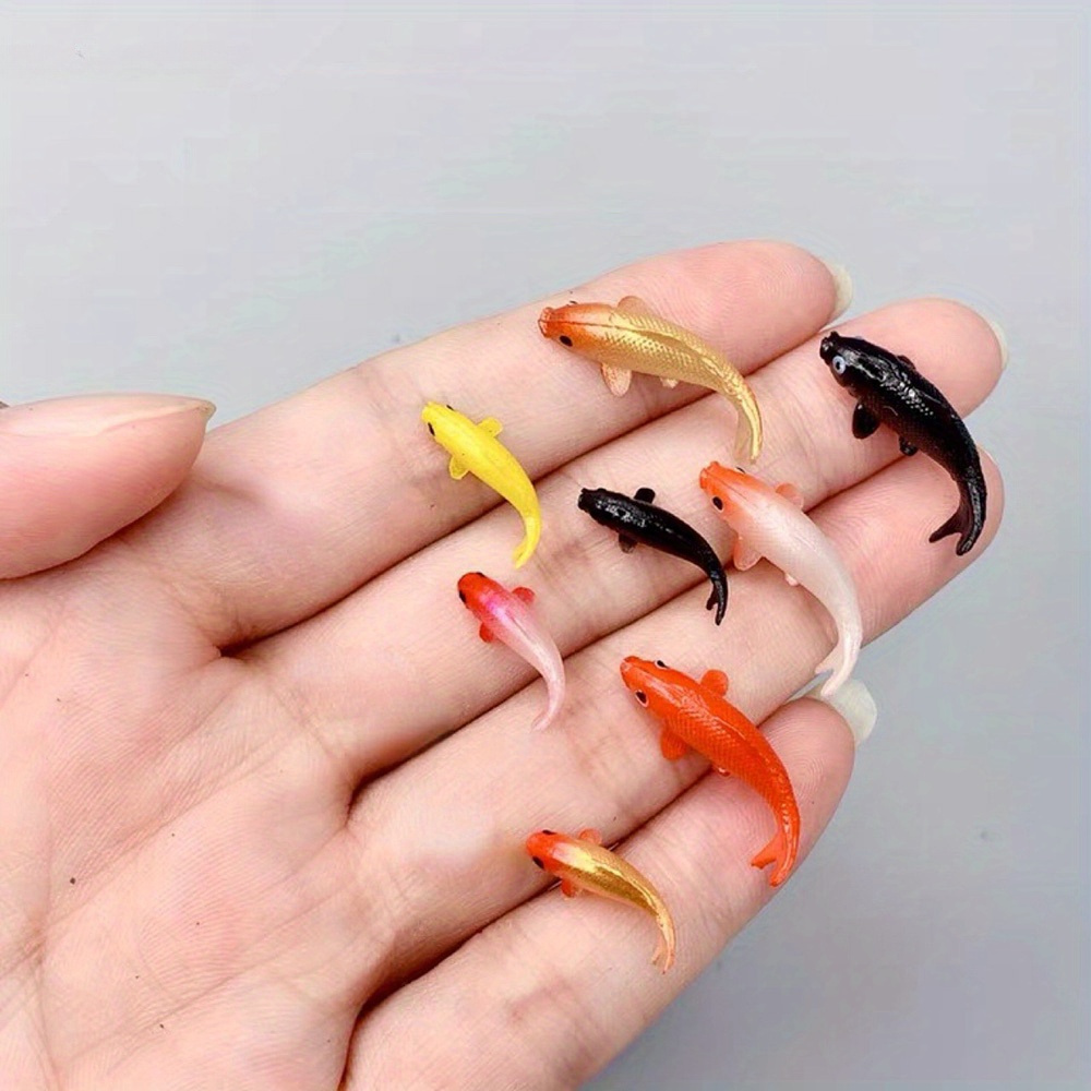 

16pcs Mini Goldfish 3d Models Polyresin Sculpture Supplies For Resin Epoxy Filling Uncharged