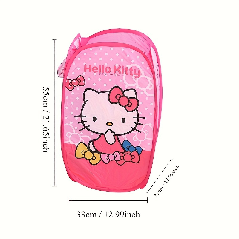   kawaii cute storage bag     foldable organizer dirty clothes laundry basket details 8