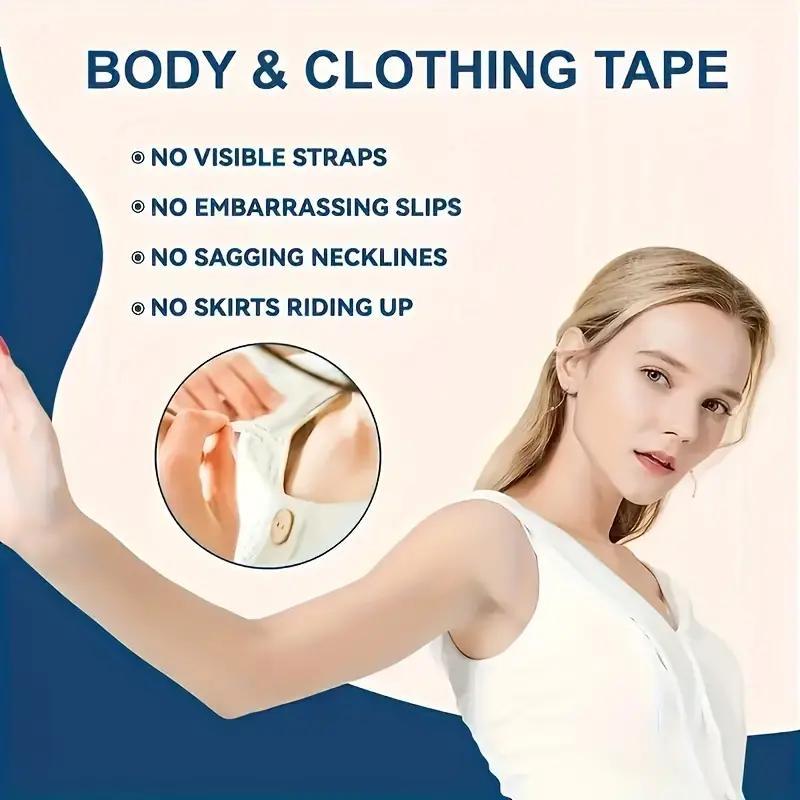 36pcs Invisible Anti-slip Stickers, Seamless Double-sided Adhesive Clear Sticker for Shirt Neck, Women's Lingerie & Underwear Accessories