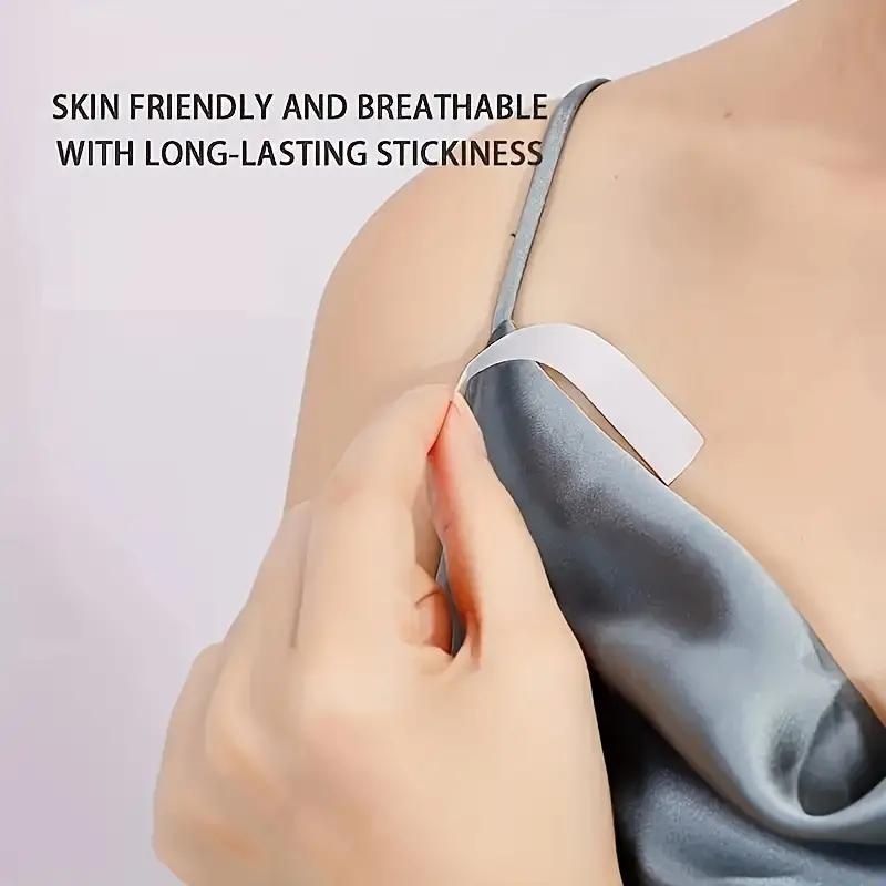 36pcs Invisible Anti-slip Stickers, Seamless Double-sided Adhesive Clear Sticker for Shirt Neck, Women's Lingerie & Underwear Accessories