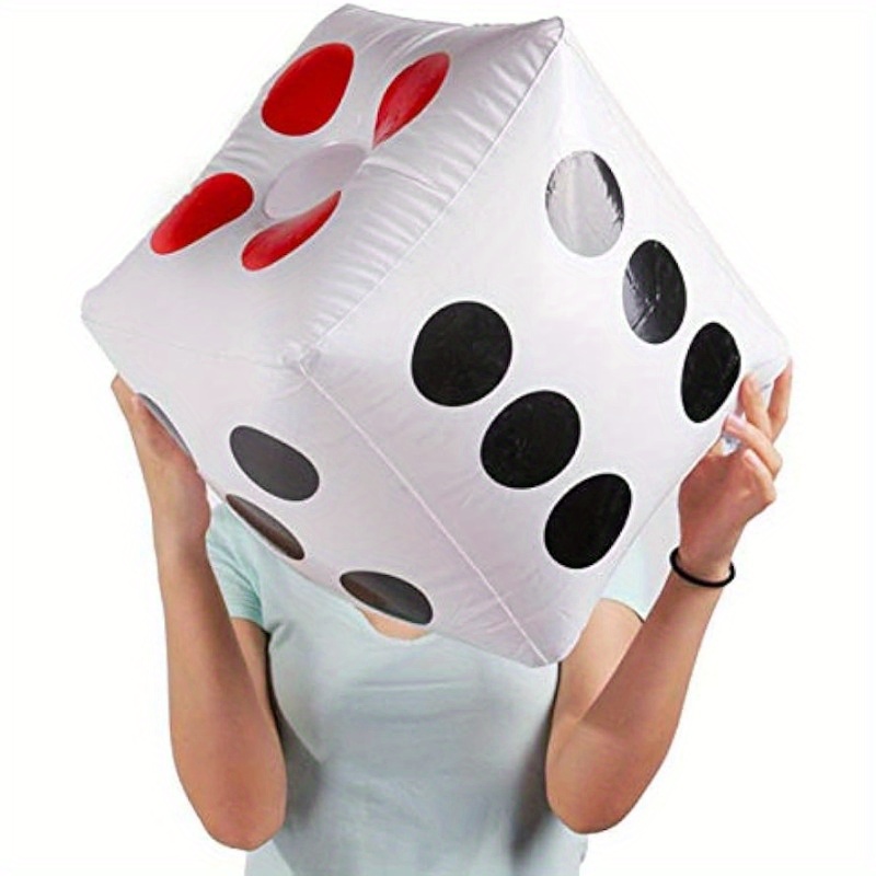 

1pc Jumbo Inflatable Dice, Fun Giant Large Inflatable Dice For Indoor Outdoor Board Game, Summer Pool Party, Lawn Floor Games