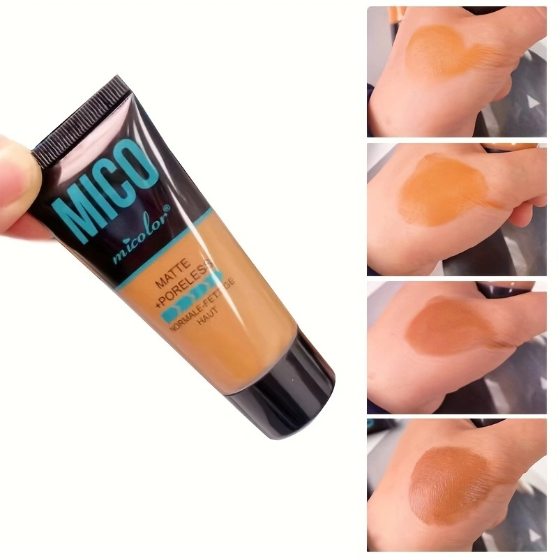 

Matte Liquid Foundation For Dark Skin, Full Coverage Concealer, Pore Hiding Effect, Long-lasting Control