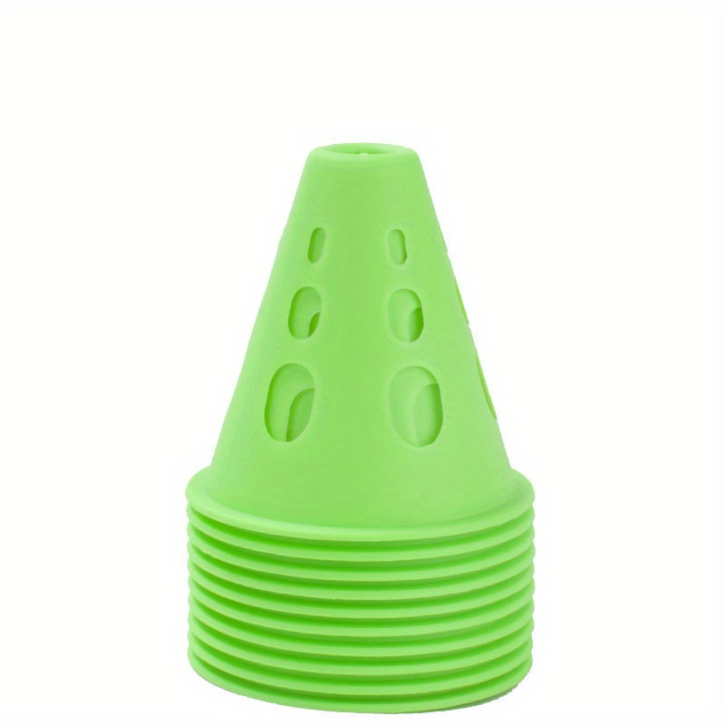 

10 Pack Windproof Roller Skating Agility Training Cones For Slalom, Skateboard , And Obstacle Course Practice